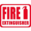 Durastripe 12"X9" Horizontal Rectangle - Fire Extinguisher