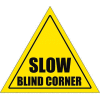 Durastripe 30" Triangular Sign - Caution Slow Blind Corner