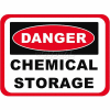 Durastripe 50"X32" Rectangle - Danger Chemical Storage