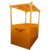 Saf-T-Lift 4' x 6' Steel Personnel Basket 1250lb. Capacity, Hi-Vis Safety Yellow - PB4X6