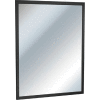ASI® Inter lok Angle Frame Mirror, 18 « L x 36 « H, Acier inoxydable, Noir