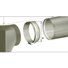 Zip-A-Duct™ 36" Inlet Gray Section