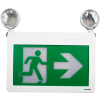 Combo LED Exit & Emergency Light, Battery Backup, 120/347 Volt