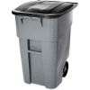 Rubbermaid 9W27 Brute® Rollout 50 Gallon Large Mobile Container- Gray with Lid