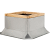 Fantech Fixed Non-Ventilated Curb 5ACC28FT, 28-1/2" Square x 12"H, Galvanized Steel
