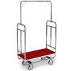 Forbes Bellman Standard chariot Chrome H1210-5c-RD-GY, tapis rouge, pare-chocs gris, caoutchouc 8"