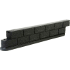 Forte de 6' Rail bois bordure en plastique, noir - 8000154