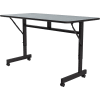 Correll Econo-ligne Flip Table Top, 24 "x 48", Granite gris