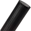 Techflex Clean Cut Fray Resistant Sleeving 1,5 » Dia., 50', Noir