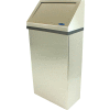 Frost Stainless Steel Wall Mount Trash Can W/Spring Load Lid, 11 Gallon