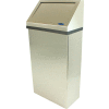 Frost Stainless Steel Wall Mount Trash Can W/Spring Load Lid, 11 Gallons