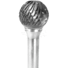 Grobet bille en carbure 32.65503, Double coupe, 1/4" tige de diamètre, 2-11/16" OAL.