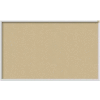 Ghent Bulletin Board - Vinyl - Aluminum Frame - 46.5"W x 36"H - Caramel