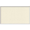 Ghent 4' x 10' Bulletin Board - Ivory Vinyl Surface - Silver Frame