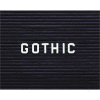 Ghent Gothic Letter Set - 1" Plastic White