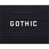 Ensemble de lettres gothiques de Gand - 0,75" Blanc plastique