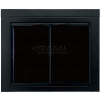 Foyer agréable cheminée Alpine verre porte noire AN 1011 37-1/2" L x 33" H