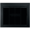 Foyer agréable Ascot cheminée verre porte noir AT 1001 37-1/2" L x 33" H