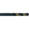 Cle-Line 1875R 3/8 HSS H.D.Black & Gold 135 Split Point 3-Flatted shank Mechanics Length Drill - Qté par paquet : 6