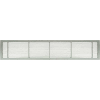 AG10 Série 4 "x 42" solide alun fixe Bar alimentation/retour Air Grille de ventilation, brossé Satin