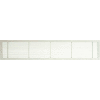 AG10 Série 4 "x 48" solide alun fixe Bar alimentation/retour Air Grille de ventilation, blanc-mat
