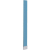 ASI Global Partitions polymère pilastre w / chaussure - 3" W x 82" H bleu