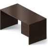 Global™ Wood Desk with Right Pedestal - 60" - Quartered Mahogany - Genoa Series