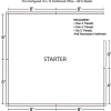 Interion® Cubile de bureau préconfiguré, 10'L x 10'P x 60 » H, Kit de démarrage, bleu