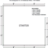 Interion® Cubile de bureau préconfiguré, 10'L x 10'P x 72 » H, Kit de démarrage, bleu