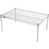 Nexelate® Rack de dunnage à fil époxy argenté - 30 po l x 14 po P x 14 po H