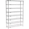 Nexel® Bouteille de vin Rack - 72 Bouteille 36"W x 14"D x 74"H, Chrome