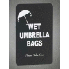Parapluie humide sac titulaire signe panneau