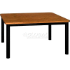 Square Library Table - 48"W x 48"D x 25"H Oak