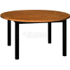 Round Library Table - 48"W x 48"D x 25"H Oak