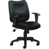 Offices To Go™ Managerial Tilter Chair with Arms - Fabric - Black