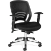 Offices To Go™ Mesh Back Managers Chair -Fabric - Black
