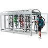 Peapod Mini 8-10 / Locking Bike Shelter 14'8"L x 7'5"W - 10 Capacité de vélo - Toit plat