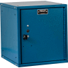 Casier modulaire Hallowell® Cubix avec cadenas, 11-5/16"L x 12"P x 12-11/16"H, bleu, non assemblé