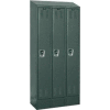 Hallowell URB3258-1ASB-HG Ready-Built II Locker Single Tier 3 Wide - 12 x 15 x 72 - Dark Gray