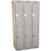 Clean-Line Assembled 2-Tier Lockers - 3 Lockers Wide