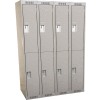 Clean-Line Assembled 2-Tier Lockers - 4 Lockers Wide