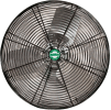 Ventilateur de panier J&D, 24 » Noir 115V 1/2HP 1Phase S/Variable w/Bracket & 10' Cord