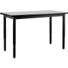 Interion® Table utilitaire - 48 x 30 - Nébuleuse gris