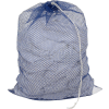 Sac avec cordon de serrage fermeture, genre filet bleu, 18 x 24, poids moyen, qté par paquet : 12