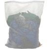 Sac en maille avec fermeture à glissière en nylon, blanc, 18 x 30, poids moyen - Qté par paquet : 12