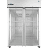 Réfrigérateur Hoshizaki, deux sections verticales, portes entièrement vitrées