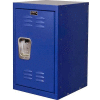 Hallowell® 1-Tier 1 Door Kid Mini Locker, 15 « L x 15 » P x 24 » H, Grand Chelem Bleu, Non assemblé