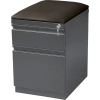 Hirsh Industries®20 » Deep Mobile Pedestal Box / File avec coussin de siège noir - Charbon