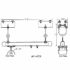Hubbell Control Box Assembly W/ S Beam Support, 17-3/4"L x 3"W, Gray