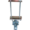 Hubbell End Clamp W/ S Beam Support, 3-1/2"L x 3-1/2"W x 7"H, Gray